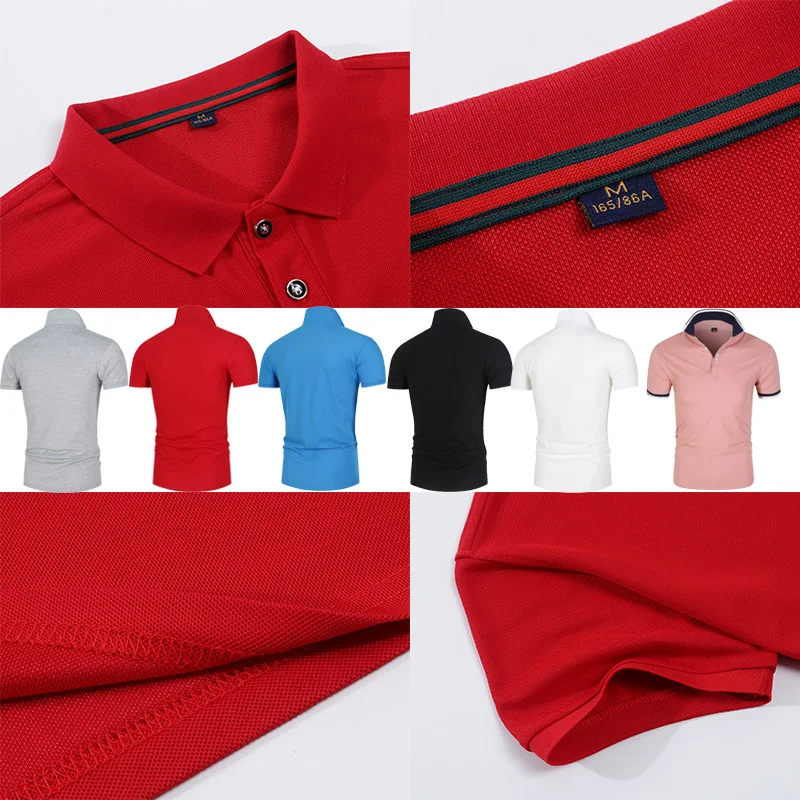 

2021 Men's Polo Shirt High Quality Men's Cotton Short Sleeve Shirt Brand Clothing Summer Casual Fashion Polo Shirt Top