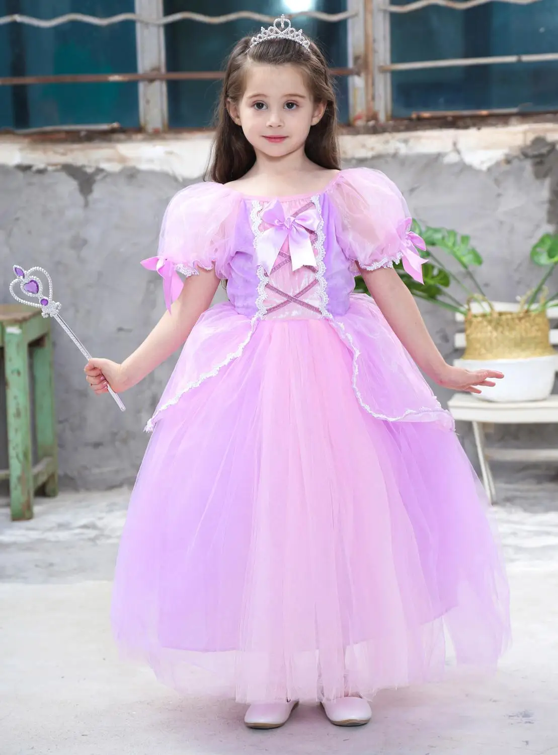 2020 популярные платья принцессы Софии Рапунцель для девочек бальное платье