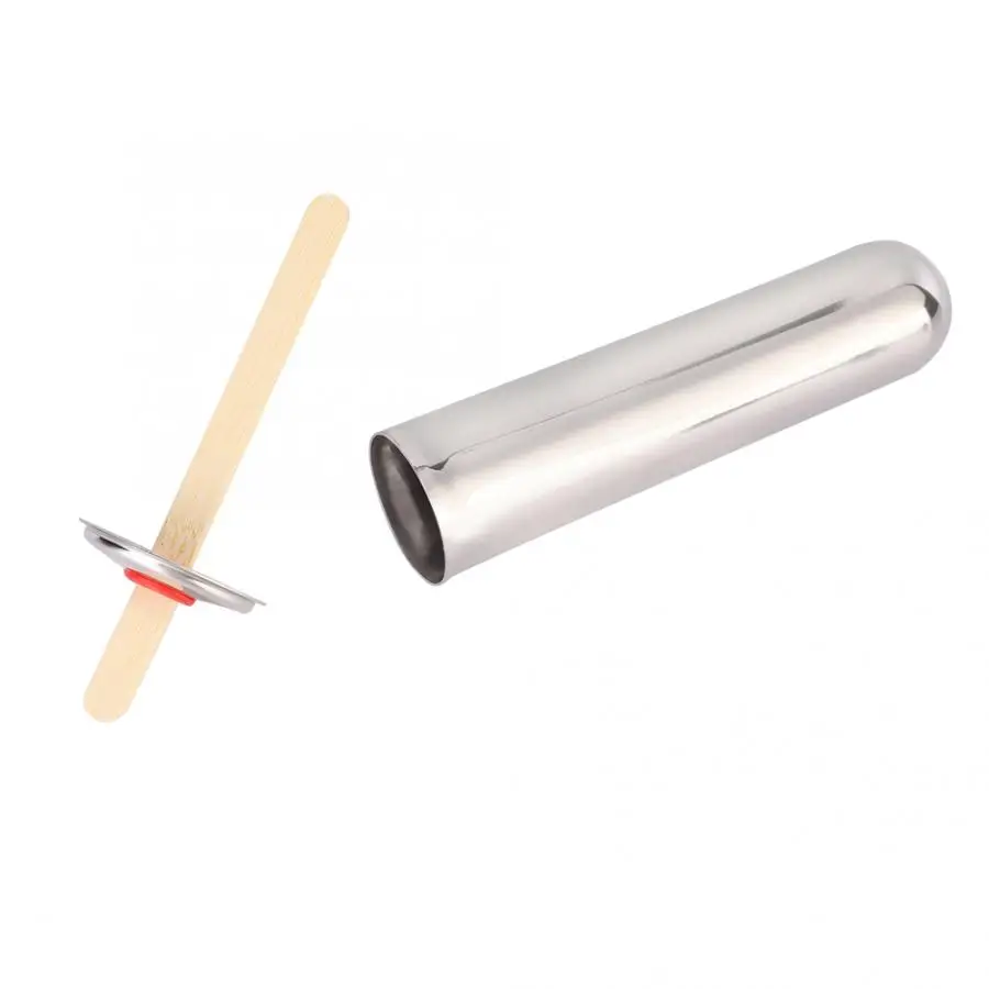 Женская форма для мороженого из нержавеющей стали с деревянной палочкой