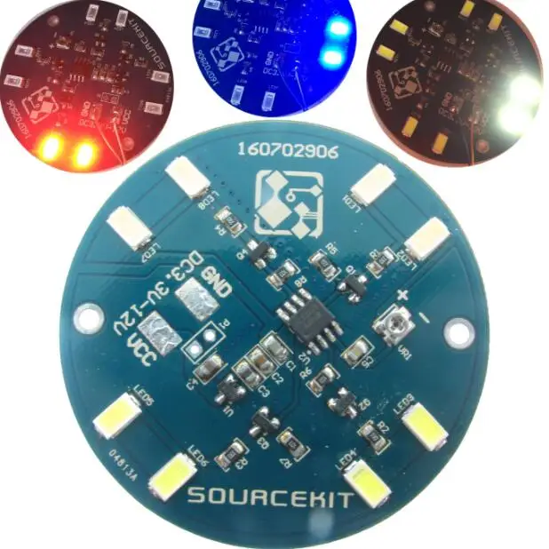 Красный синий и белый Противоугонный мигающий светодиод/Беговая