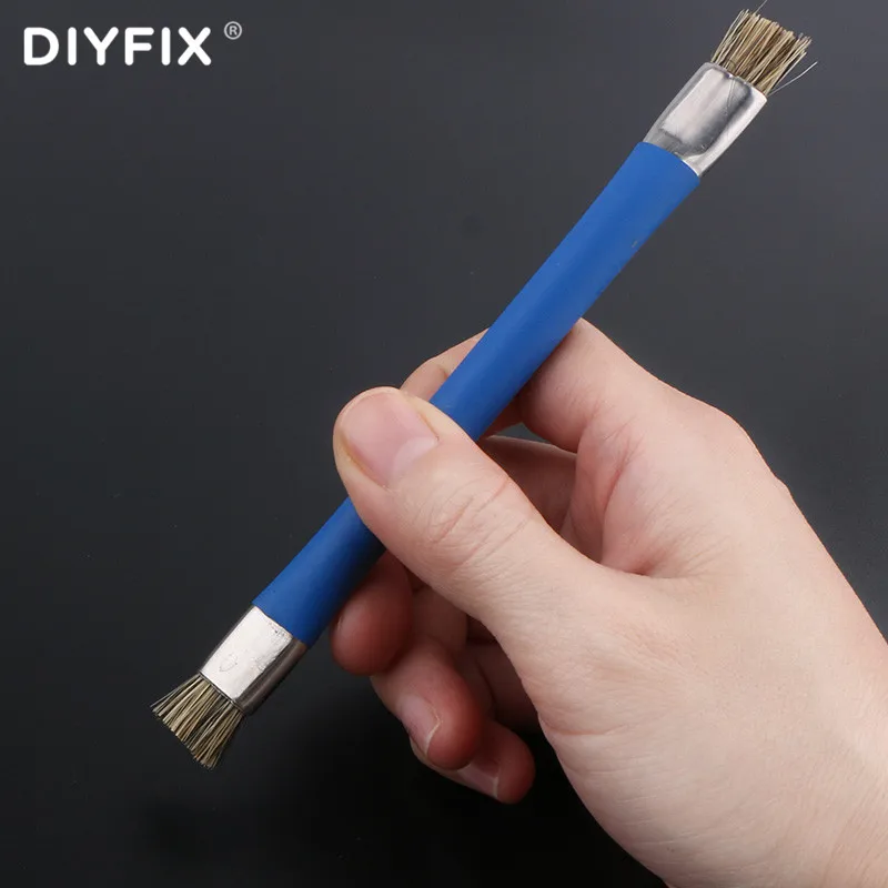DIYFIX 1 шт. двойная головка жесткая щетка для детской материнской платы IC PCB