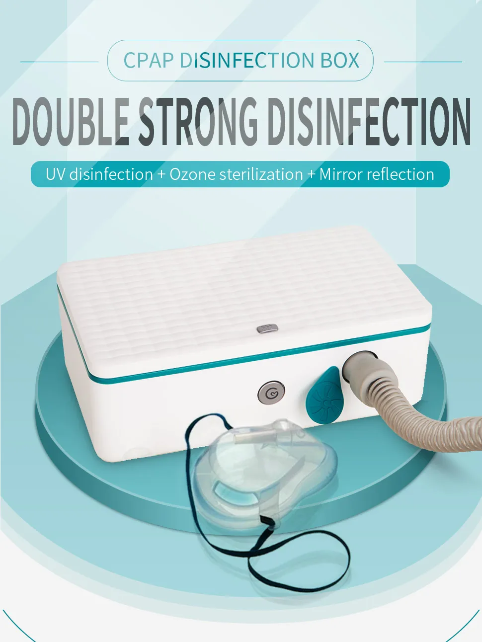 CPAP очиститель и дезинфицирующее средство CPAP очиститель поставки озона бесплатно УФ для CPAP маска и воздушные трубки машина трубка респиратор