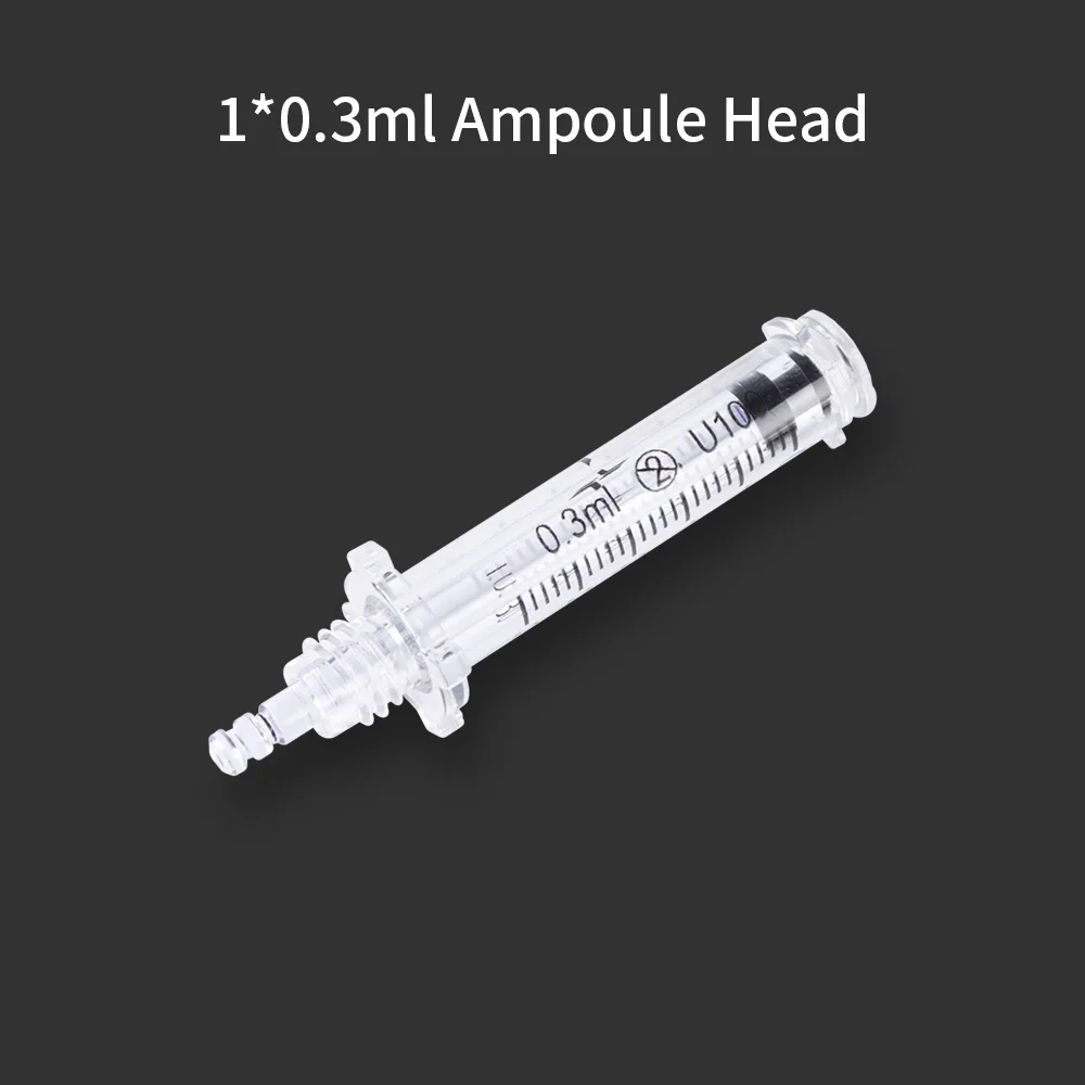 0.3ml Ampoule Head 0,3 мл одноразовая Стерильная головка ампула для гиалуроновой ручки гиалурон пневматический распылитель удаления морщин шприц для воды - Номер модели: 0.3ml Ampoule Head
