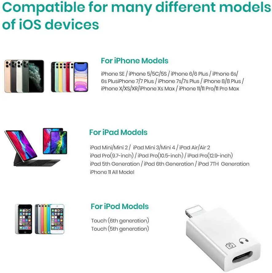 Адаптер для iOS и USB C Type (Female) (Male) адаптер OTG совместимые устройства Поддержка