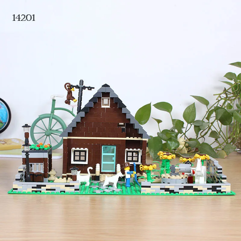 Новый продукт Wange Мини Строительные блоки Веселая ферма страны кирпичей DIY