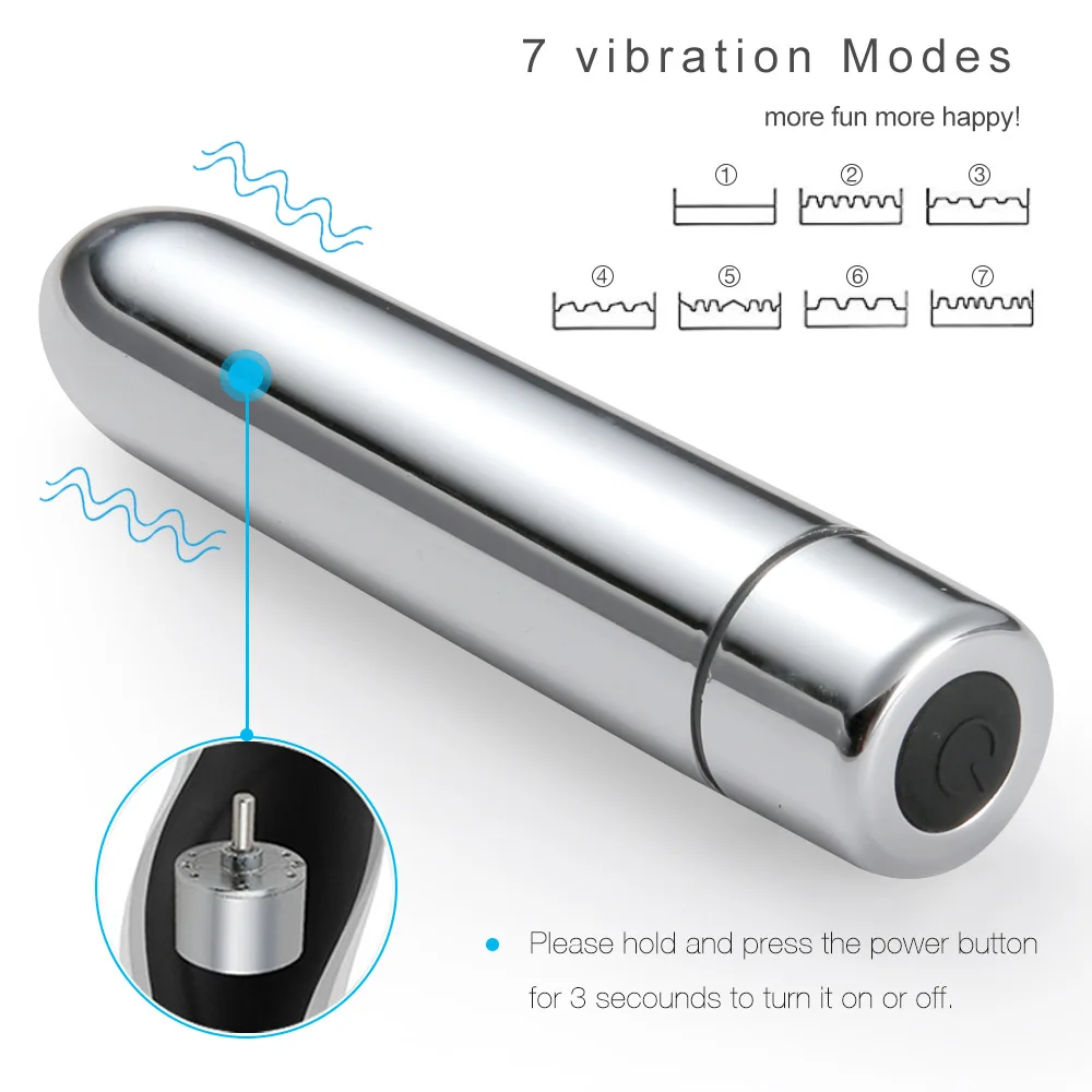 Mini Bullet Vibrator G-spot Massager Waterproof USB Rechargeable Vibrators 7 Speed Strong Vibration Sex Toys for Women | Красота и