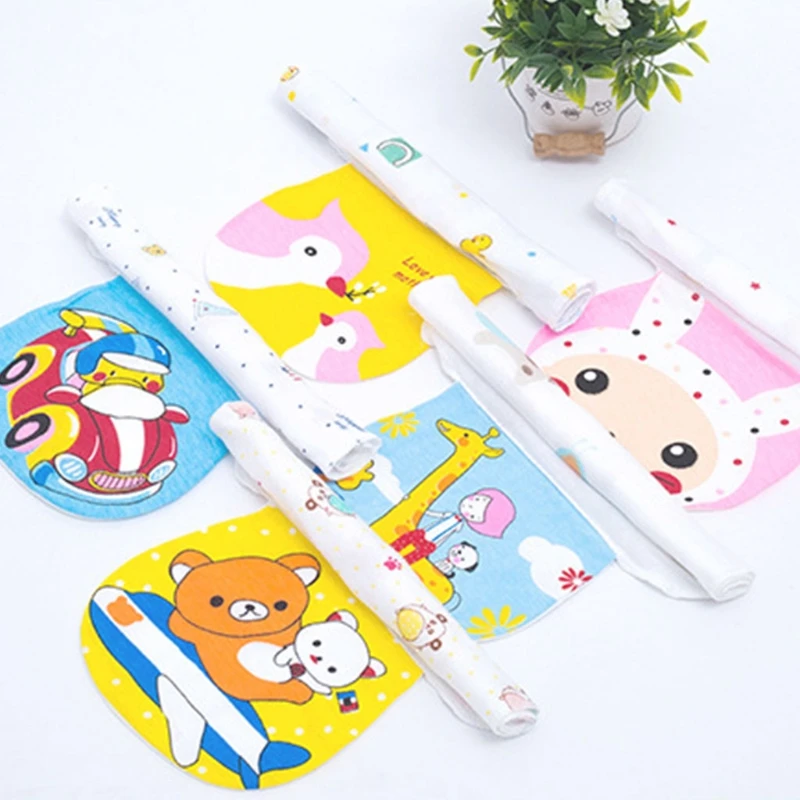 

Baby Sweat-absorbent Towel Four-Layer Cotton Gauze Sweat Pad Back Towel for Baby J60B
