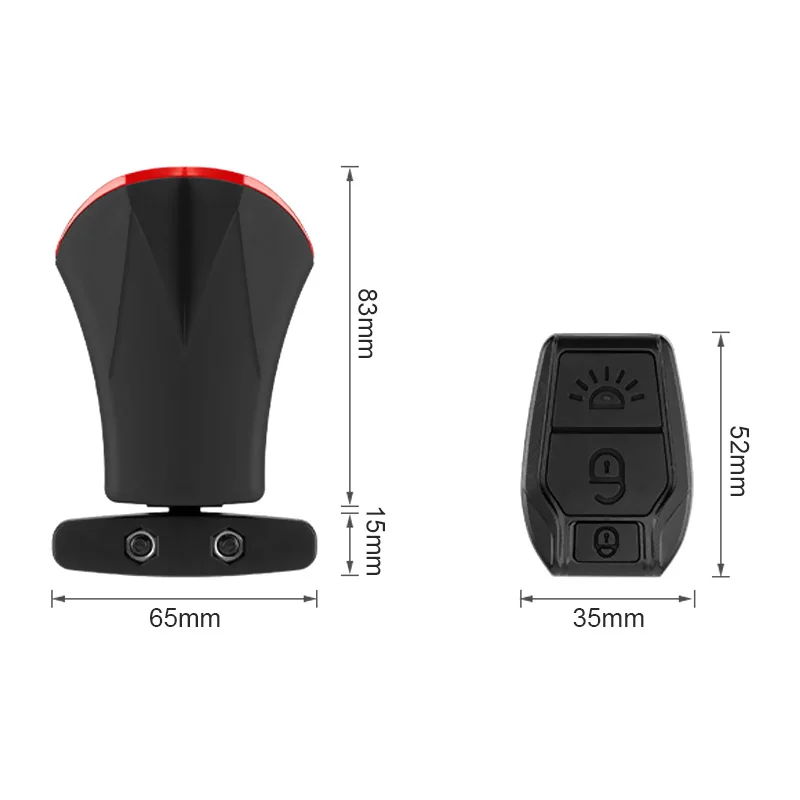 

Bicycle Tail Light Alarm Bicycle Tail Light Mountain Bike Lights Charging Warning Lights Wireless Remote Control Luces Bicicleta