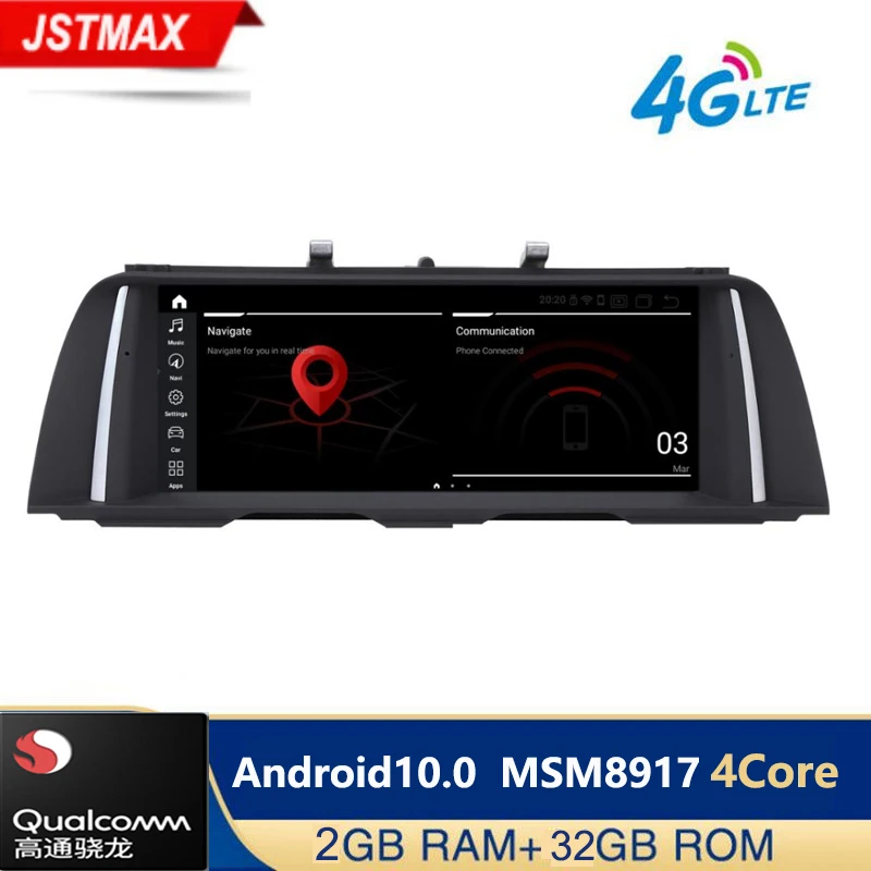 

4 ядра 2G + 32G Android 10 автомобильный радиоприемник мультимедийный плеер для BMW 5 серии F10/F11/520(2011-2017) для CIC/NBT gps навигация 4G LET