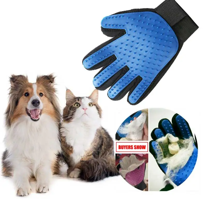 

Pet Cat hair remover glove Pet Dog Grooming Bath Cleaning Comb Glove Deshedding remover Massage Brush pet supplies Accessoies