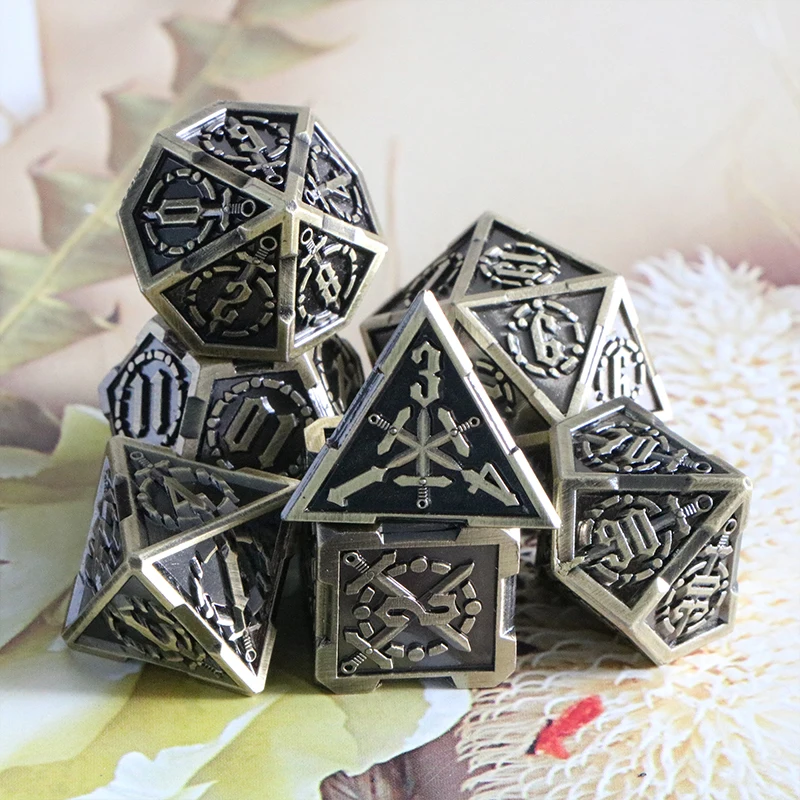 Игральные кости Dnd комплекты металла подземелья и дракон MTG ролевые аксессуары D &