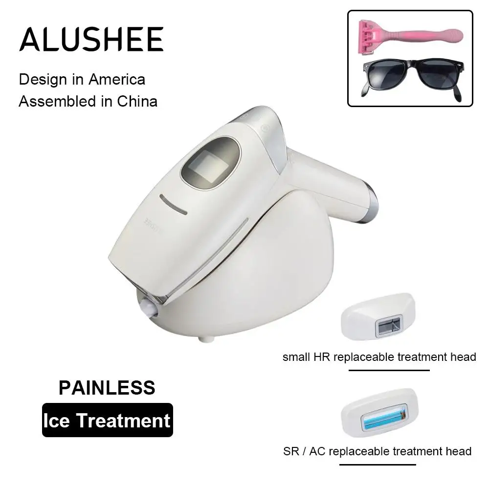 

ALUSHEE AP10 Painless ICE Cold IPL Laser Hair Removal Laser ملاي Epilator Laser Permanent Hair Removal Machine Face Body 3IN1