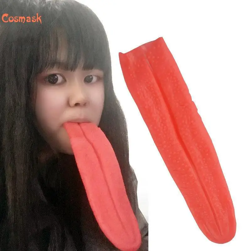 Космак ужасный язык реквизит костюм для Хэллоуина маска Ужас Карнавал Косплей