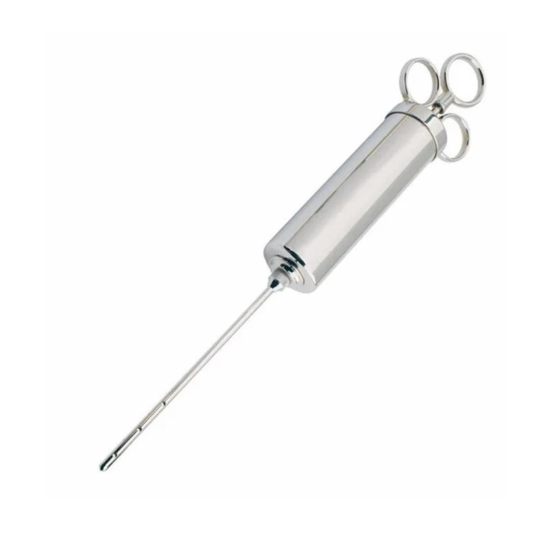 60Ml Stainless Steel Turkey Chicken Meat Flavor Injector Seasoning Syringe Marinade Tool Cooking Accessories with 2 Needles | Дом и сад
