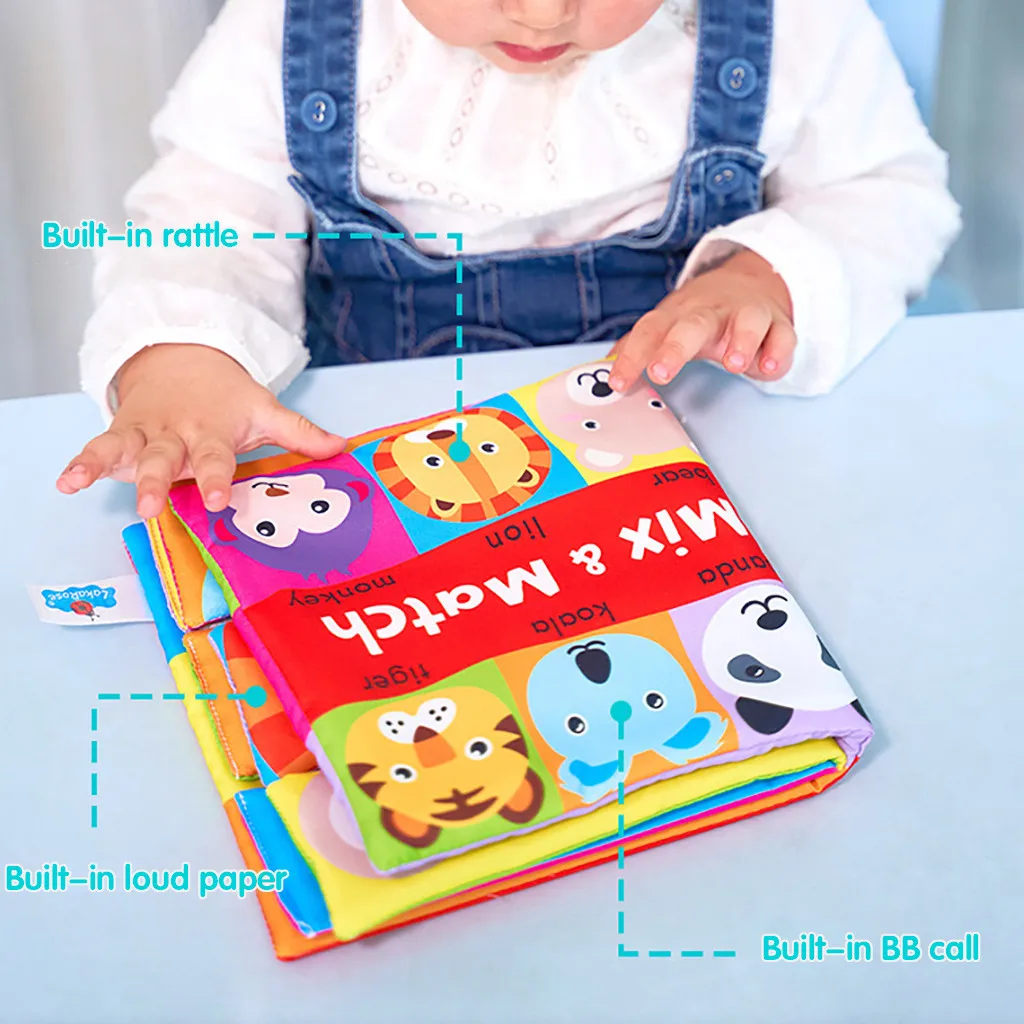 Детские книжки likeSoft игрушки для малышей разноцветные смешанные и сочетающиеся