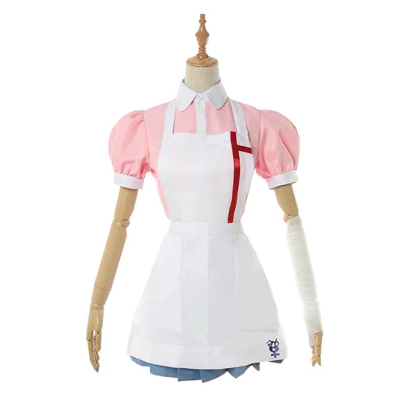 

Anime! Super Danganronpa V2 Mikan Tsumiki Nurse Uniform Cosplay Costume Role Paly Suit Lovely Dailydress For Women Free Shipping