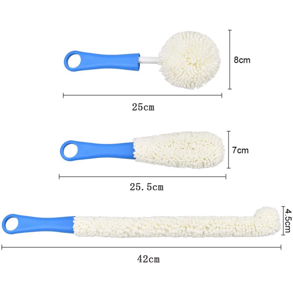 

Bottle Cleaning Brush Flexible Bottle Scourer Multi-Function Household Tools for Decanters, Goblets, Glasses