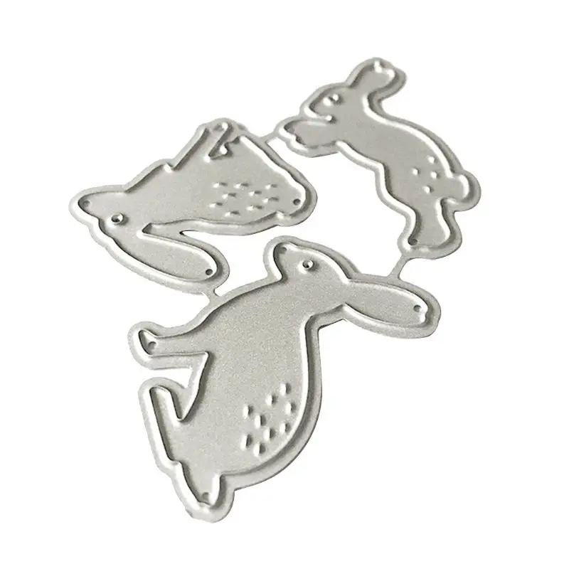 Кроличий кролик металлические режущие штампы Трафаретный Скрапбукинг Сделай