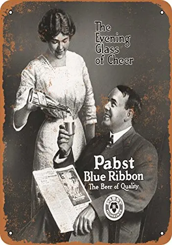 

Metal Sign - 1913 Pabst Blue Ribbon Beer - Vintage Look