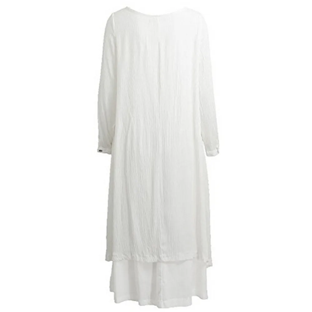 Осеннее платье женское зимнее vestidos robe femme длинное повседневное свободное с