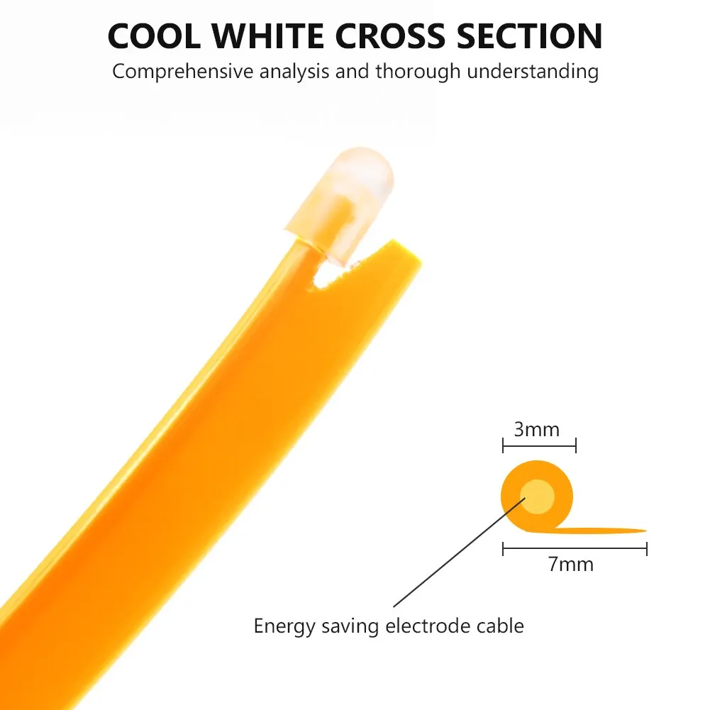 

Flat EL Wire 2m/5m Neon Car Interior Lighting Strips Auto LED Strip Garland Rope With Power Drive Decor Lamp Flexible 10 Colors