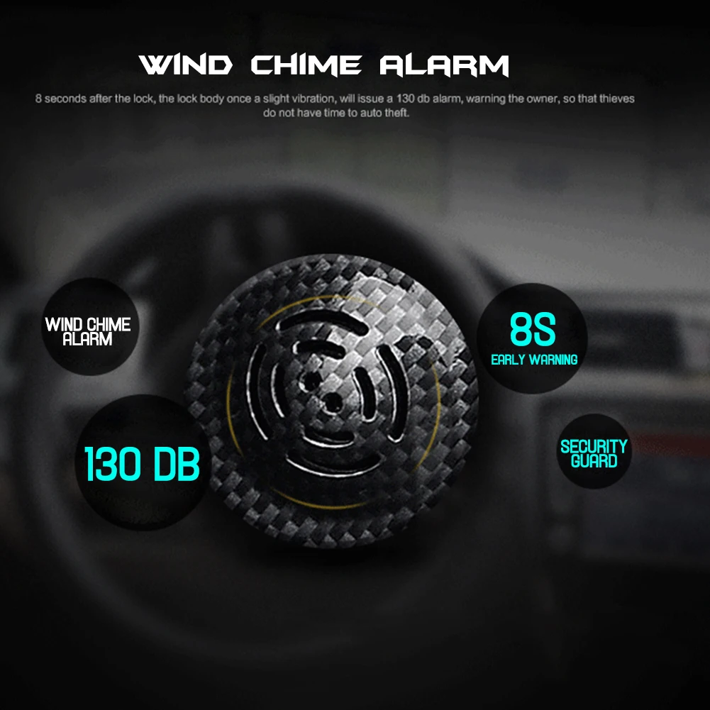 

Car Steering Wheel Lock Universal Security Car Anti Theft Safety Alarm Lock Retractable Anti Theft Protection T-Locks