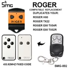 Для ROGER H80 TX22 TX54R TX52R двери гаража дистанционного Управление с настраиваемым потоком воздуха, клон kayfun ROGER 433 МГц гараж команда ворот 433,92 МГц Управление;