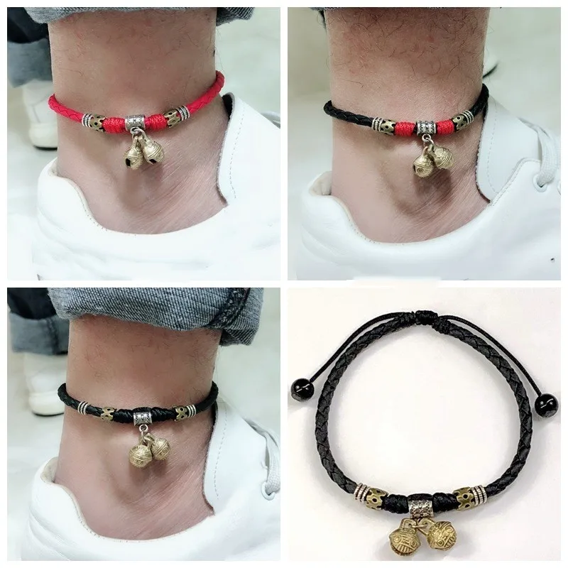 Новый колокольчик круглый Бохо ножной браслет летняя цепочка на лодыжку