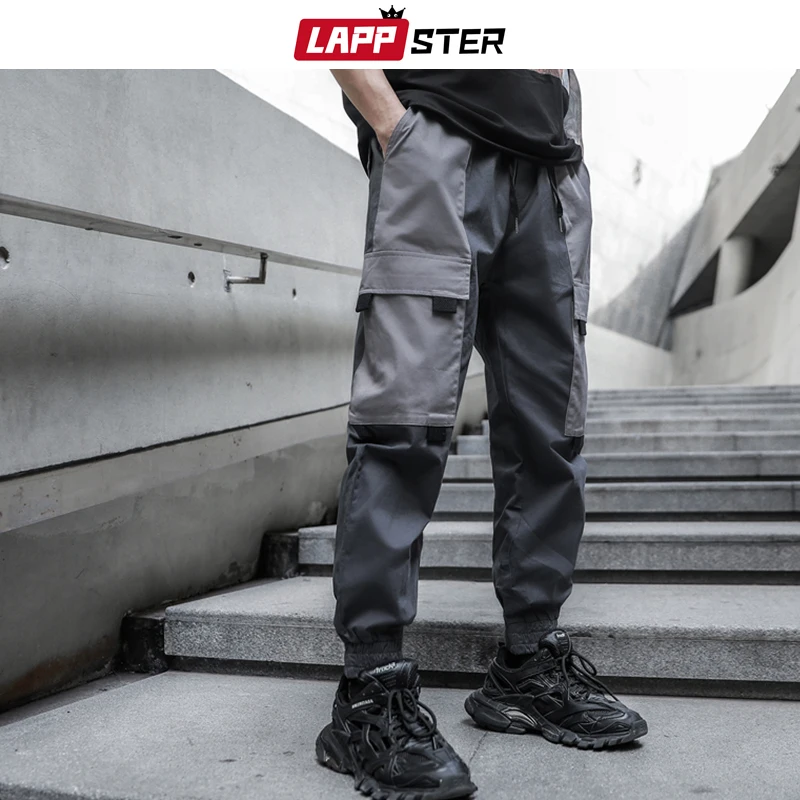 LAPPSTER Мужские Streetwear бегуны Брюки 2019 Mens Hip Hop Black Тренировочные штаны мужчины