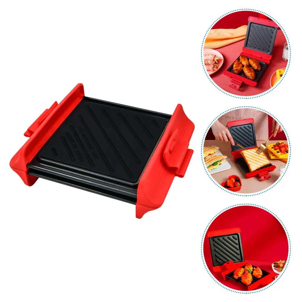 

1pc Microwave Bakeware Home Bread Toast Sandwich Baking Tray (Assorted Color)
