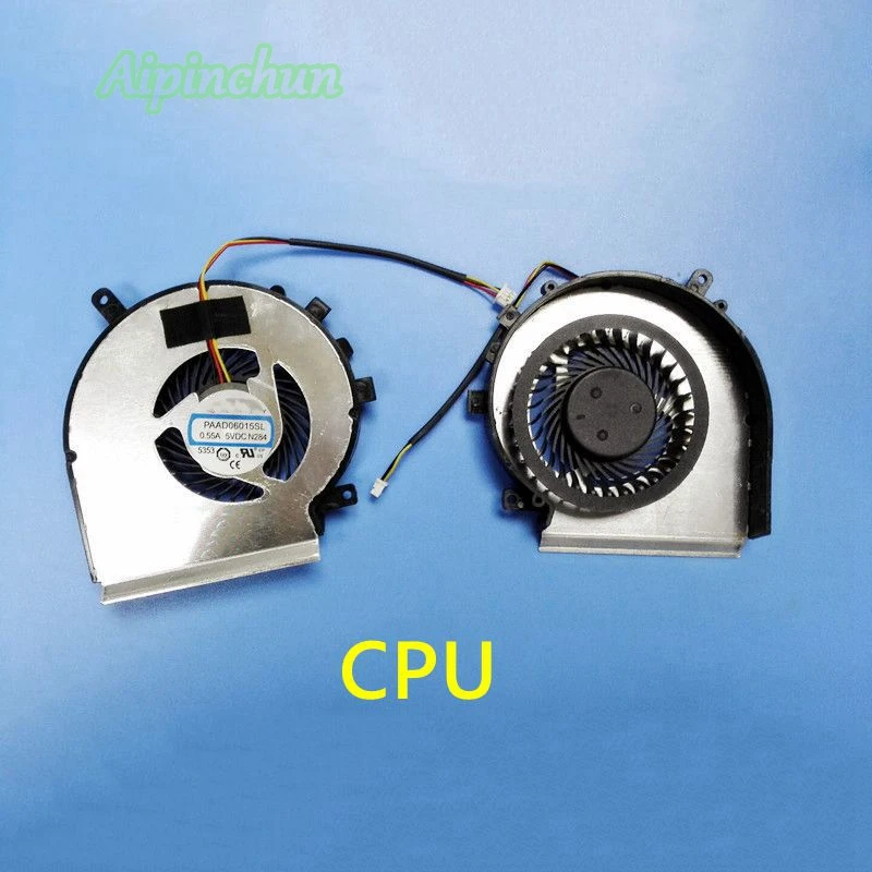 

New Laptop CPU GPU Cooling Cooler Fan for MSI GE72 GE62 PE60 PE70 GL62 GL72 GP62 2QE 6QG MS-1794 MS-1795 PAAD06015SL 3 Pin