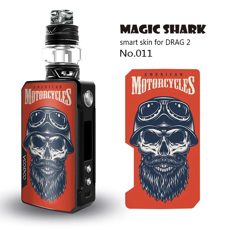 Чехол для Voopoo Drag 2 камуфляжный из ПВХ с изображением черепа Листьев волка цветов