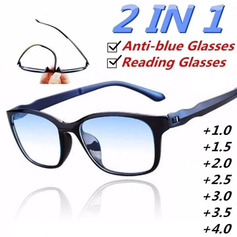 

Reading Glasses Men Blue Light Presbyopia Eyeglasses Antifatigue Computer Women Eyewear Unisex +1 +1.5 +2.0 +2.5 +3.0 +3.5 +4.0