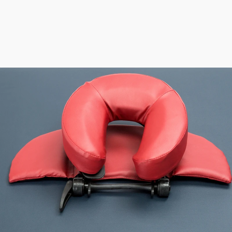 

Massage bed with face pillow U-shaped pillow massage neck pillow adjustable face pillow support physiotherapy headrest