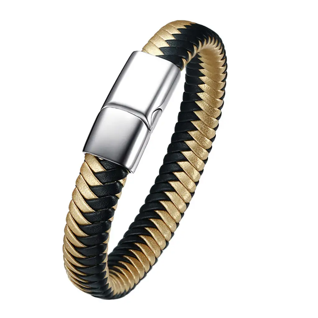 

Потрясающий мужской браслет из нержавеющей стали подходит к очаровательному и этническому стилю браслет для всех случаев