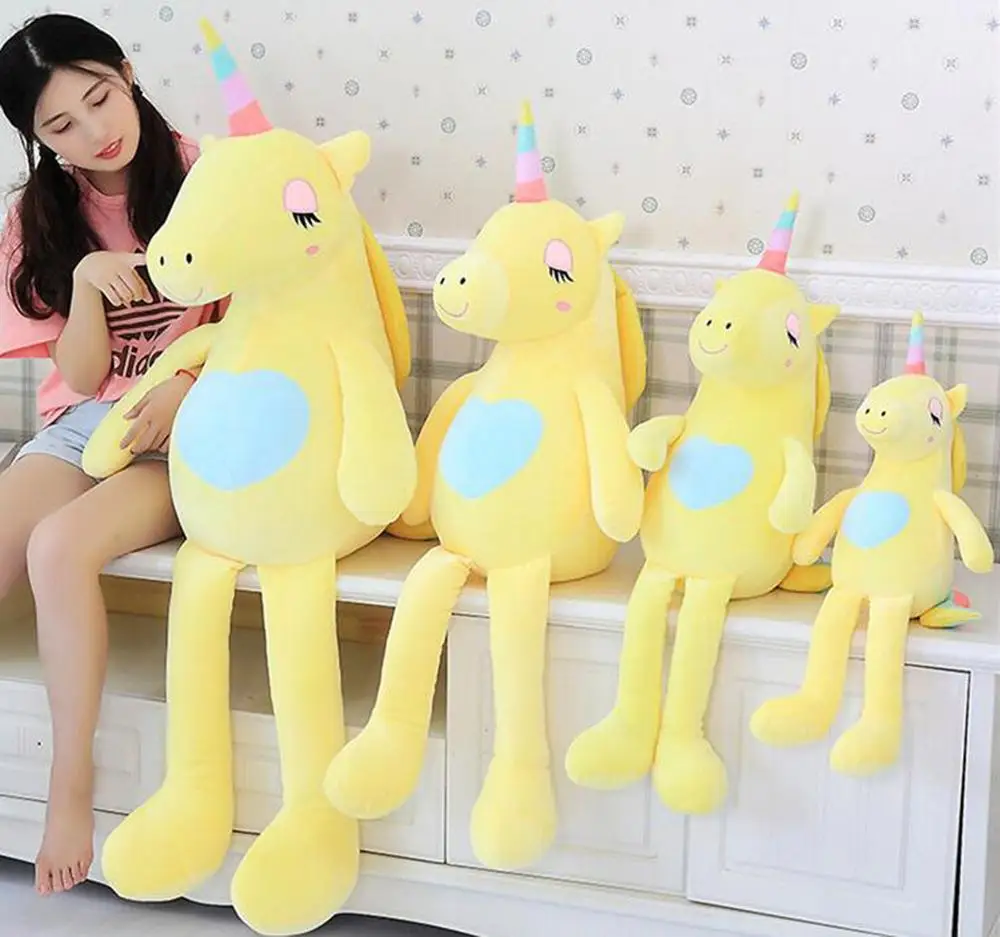 Плюшевый единорог обнимающие животные большие подушки мягкие игрушки