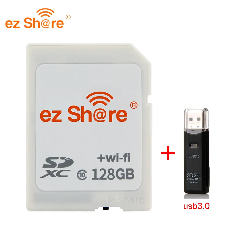 Новинка 2019 100% оригинал реальная емкость Ez Share Wi-Fi sd-карта кардридер 32 ГБ 64 128 C10 для