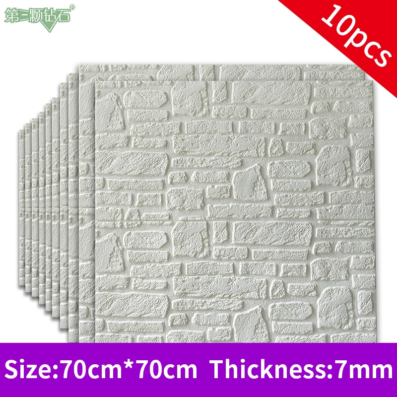 3D пенопластовая Настенная Наклейка домашний декор кирпичные обои столовая ТВ