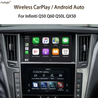 carsight wireless apple carplay module for infiniti q50 q60 q50l qx50 2015 2020 work android auto mirror link siri voice youtube