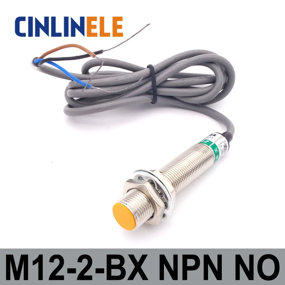 Индукционный датчик приближения M12 LJ12A3-2-Z/BX 2 мм 6в-36в DC NPN без металла индуктивный