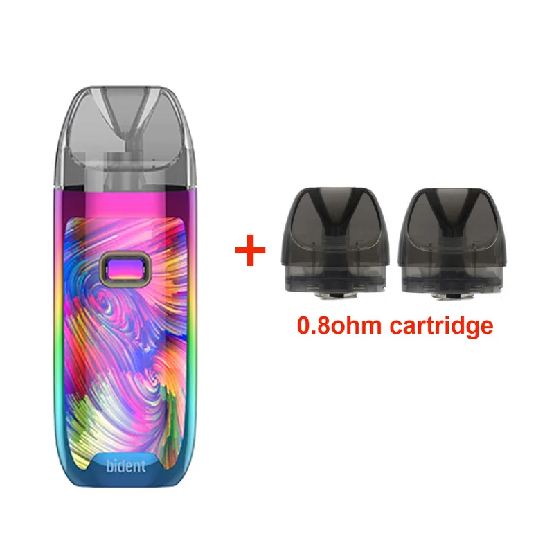 New arrival GeekVape Bident Kit with 950mAh Built-in Battery Dual Coil Pod System Kit 2ML/3.5ML POD MTL/DTL vape kit - Цвет: Rainbow with 0.8ohm
