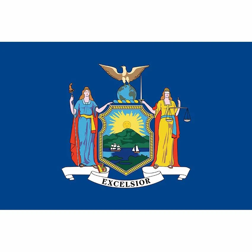 

Нью-Йорк на открытом воздухе украшения Государственный Флаг Цифровая печать 100d полиэстер баннер