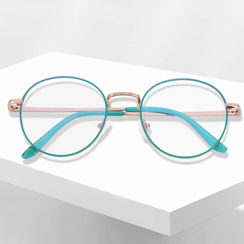 

Fashion Metal Anti Blue Light Glasses Men Women Classic Retro Round Frame Models Myopia Optical Eyeglasses Frames