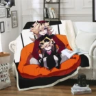 Двухслойное вельветовое одеяло с принтом 