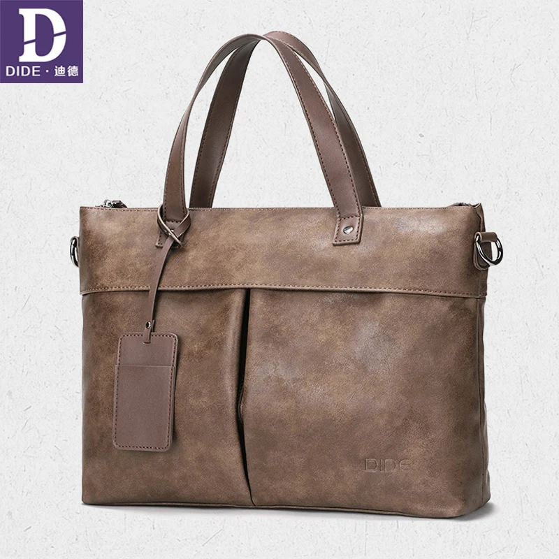 DIDE новый деловой мужской портфель сумка из искусственной кожи роскошная