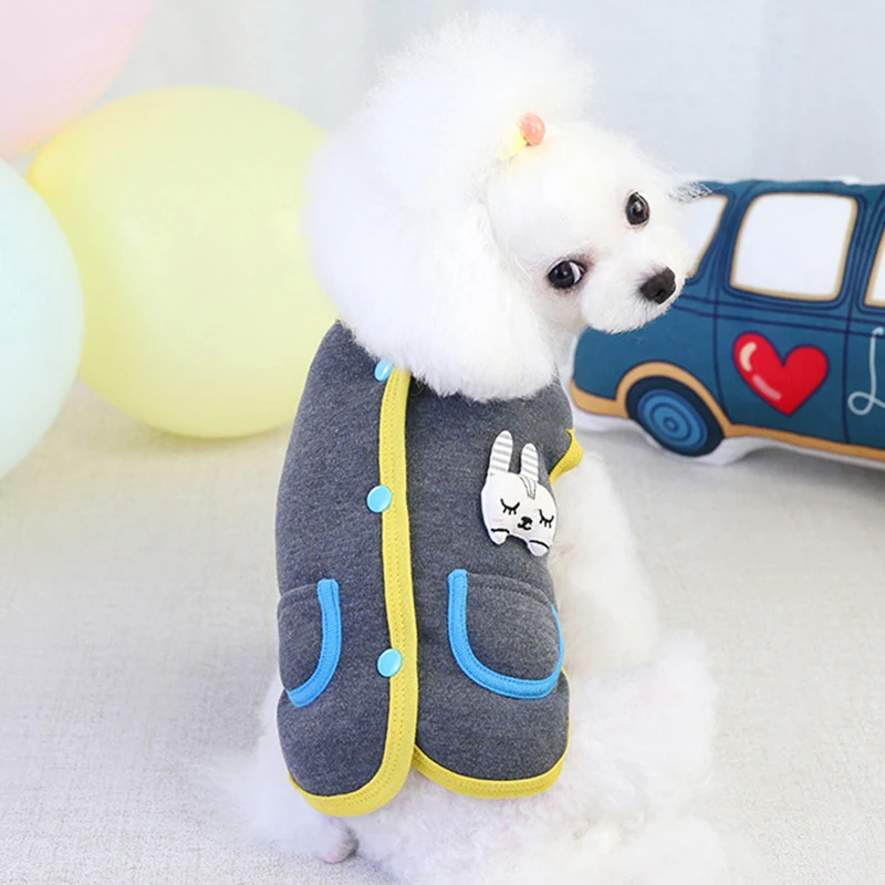 

Dog Clothes All Season Pets Outfits Warm Clothes for Small Dogs T-shirt Soft Puppy Dogs Clothes 099