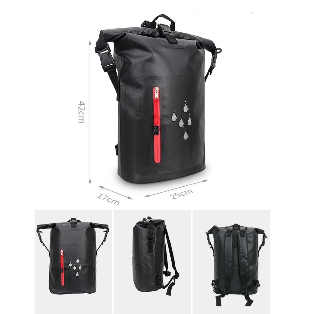 

Waterproof Backpacks Waterproof Bag PVC Double Shoulder Pouch with Reflective Barrels Pack Fishing Dry Sack Sport Package