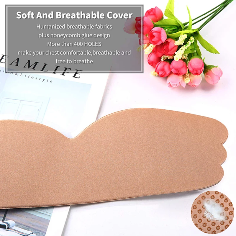 Бюстгальтер женский клейкий пикантный невидимый бюстгальтер без бретелек