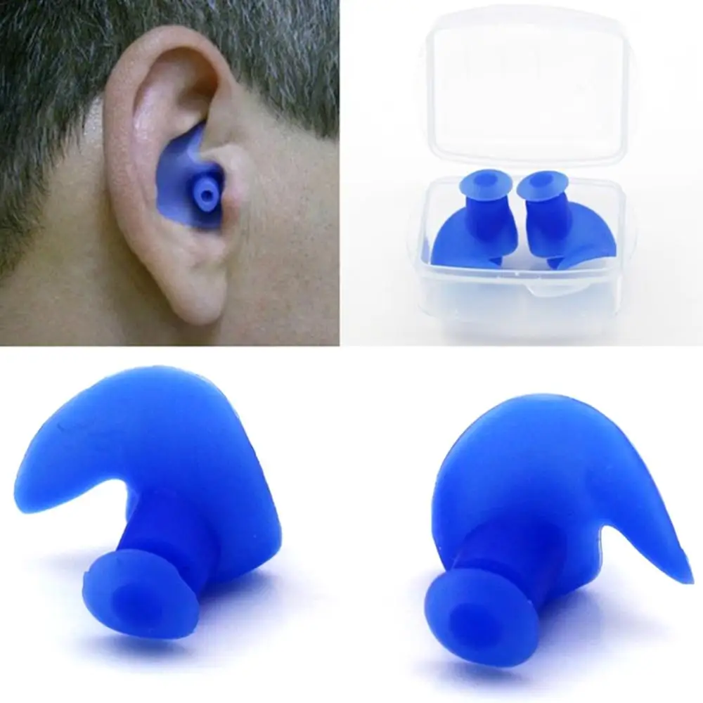 

1 Pair Hot Waterproof Swimming Professional Silicone Swim Earplugs for Adult Swimmers Children Diving Soft Anti-Noise Ear Plug