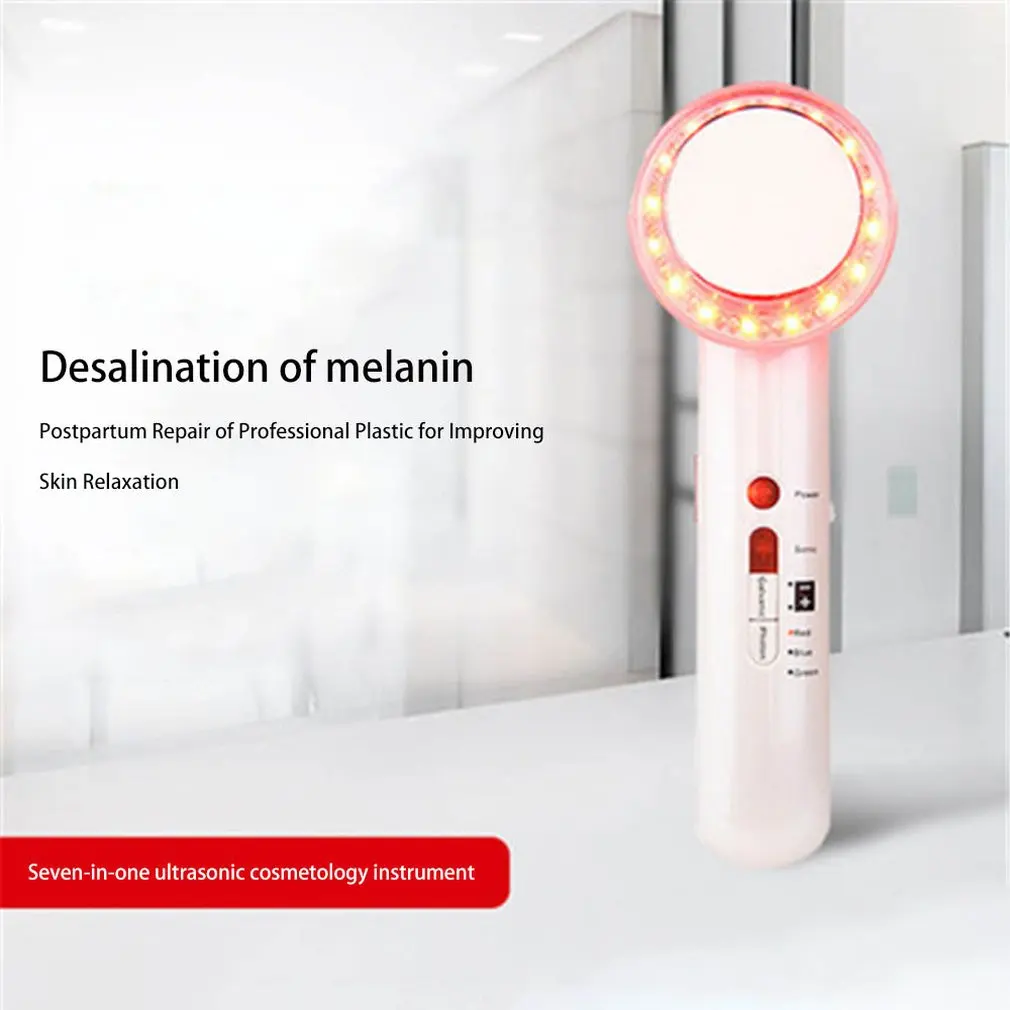 7 в 1 EMS ультразвуковая терапия для похудения лица против целлюлита сжигания жира